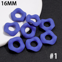 Perles à bords ondulés de 16 mm pour la fabrication de bijoux DIY, accessoires pour stylo à enfiler