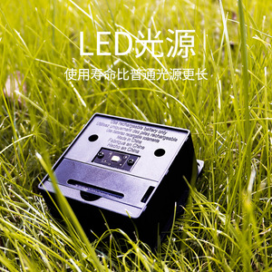 ไฟสนามหญ้าทรงสี่เหลี่ยมพลังงานแสงอาทิตย์ ไฟ LED กันน้ำสำหรับติดตั้งบนพื้นดิน สำหรับสวนและภูมิทัศน์ - Product Image 2