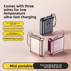 <span class=keywords><strong>Batterie</strong></span> <span class=keywords><strong>externe</strong></span> ultra-compacte avec câble intégré Ice Core 20000mAh, charge super rapide, écran LED, alimentation mobile USB portable - Product Image 4