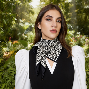 Fularex Triangular <b>Scarf</b> 135x60Cm <b>Leopard</b> <b>Print</b> Women's Multifunctional Neckwear All Seasons Fashion Accessory - Product Image 3
