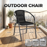 Chaise de jardin moderne en métal, portable et durable, pour terrasse et jardin