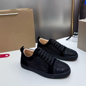 Mocasines CL con púas y suela roja para hombre, de cuero de ante, estilo urbano, sin cordones, venta al por mayor, MOQ bajo para vendedores - Product Image 4