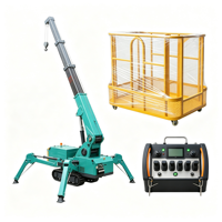 Grue araignée électrique flexible avec système de batterie performant pour les environnements de construction intérieurs propres
