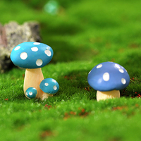CP017 Adorables champignons en résine, miniatures décoratives pour micro-paysages, accessoires d'art, décoration de table et de maison