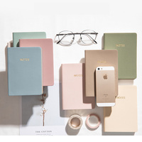 Deli — papeterie mignonne a5 a6, couverture souple en cuir PU, bloc-notes rayés personnalisés