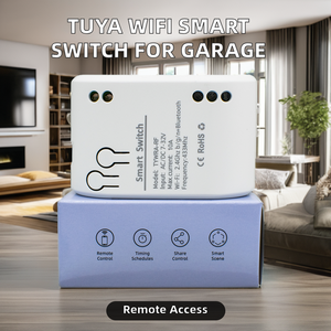 Tuya 1CH Wi-Fi Smart <span class=keywords><strong>Switch</strong></span> Garage Gate <span class=keywords><strong>Control</strong></span> remoto AC 7-32V Interruptor de cortina inalámbrico Compatible con el sistema operativo Android - Product Image 4
