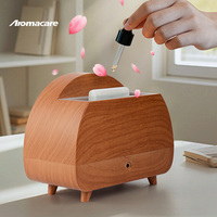 Diffuseur d'arômes Aromacare avec logo personnalisé, 200 ml, petit diffuseur d'arômes pour cheminée de pièce, flamme 3D, lumière LED