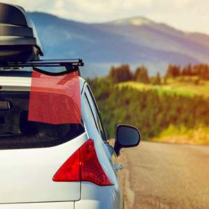 Drapeaux promotionnels et bannières de sécurité réfléchissants sur mesure, orange, or foncé, rouge, en vinyle, avec cordon élastique, pour extérieur et usage professionnel - Product Image 4