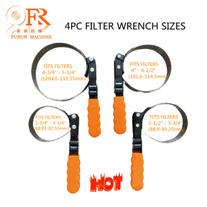 Jeu universel de 5 clés à filtre pivotantes pour voiture Outil de filtre à huile pour voiture Outils de réparation de voiture en acier inoxydable - Product Image 5