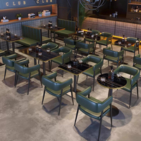 Ensembles de mobilier de restaurant moderne en gros : banquettes de café, de restauration rapide, canapés, tables et chaises de salle à manger, et canapés de restaurant