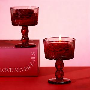 Bougie parfumée à la cire de soja aromathérapie pour les mariages, longue durée, fleurs aromatiques d'intérieur - Product Image 6