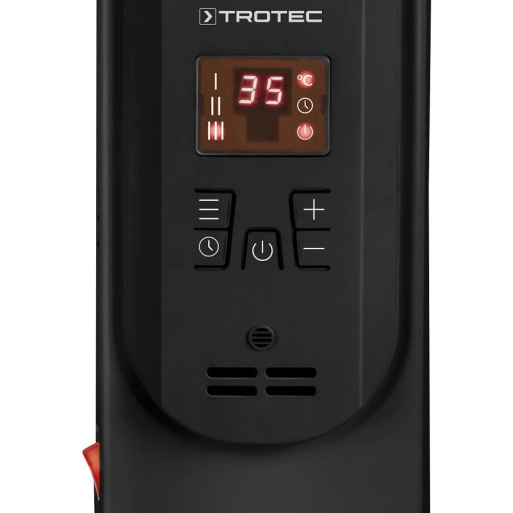 VONROC Elektrische Kachel Ventilatorkachel 1000W/2000W Keramisch 3 Standen Led Display Thermostaat En Timer