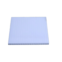 Plaque alvéolaire en polycarbonate Makrolon durable à 3 couches pour serre moderne, lucarne, toiture transparente, usage hôtelier