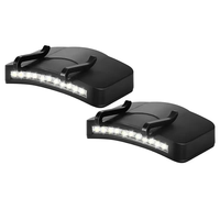 LUGER Clip Luminoso da Cappello, Lampada Frontale a Batteria per Visiera, Torcia da Testa per Campeggio e Pesca, Eco-Friendly