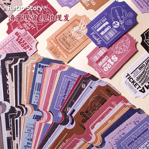 Pack d'autocollants rétro Moking Travel, 15 feuilles, autocollants décoratifs en vinyle autocollants pour scrapbooking et loisirs créatifs - Product Image 1