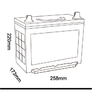Оптовая продажа от производителя Vela Power 80D26L Mf, безсервисное обслуживание автомобильного аккумулятора, Модель аккумулятора автомобиля, Nx110-5 80D26R для сухой зарядки - Product Image 2