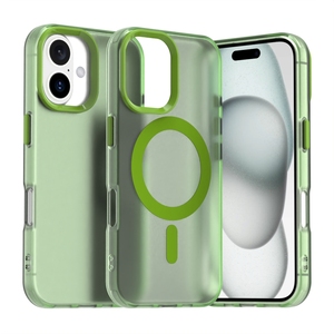 Para <span class=keywords><strong>iPhone</strong></span> 16 Pro Max 16 Pro 15 Plus, funda con anillo magnético para teléfono, textura de piel mate, transparente, antihuellas dactilares, funda antiamarillamiento - Product Image 1