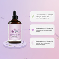 Huile Essentielle de Lavande, Benjoin et Myrrhe Wenyuan 4 Fl Oz, 100% Pure et Naturelle, Distillée à la Vapeur, pour Diffuseur, Aromathérapie, Massage Corporel et Bougies