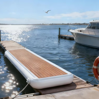 Rampe d'accès gonflable robuste pour quai, yacht marin et plateforme aquatique