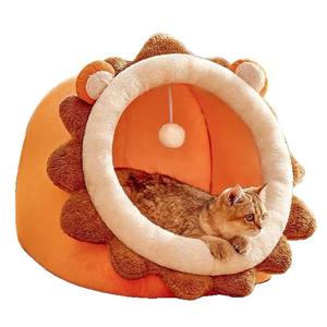 Wholesale cat houses, winter warm and safe cat and <span class=keywords><strong>dog</strong></span> houses, environmentally friendly semi-enclosed pet beds, solid color patt - Product Image 4