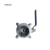 Vanne à boisseau sphérique manuelle OEM KLION RTS Q81F-16P 25P 3 PC en acier inoxydable 304 avec raccord à joint à trois volets (Tri-Clover) pour acides