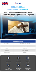 Canbest Rx P2.6 2.604Mm 4000X2500Mm 13.12X8.2Ft Alquiler interior Pantalla de visualización de pared de video LED para sala de conferencias en Montenegro - Product Image 6