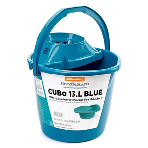 Secchio in plastica blu da 13 litri con filtro per uso in cucina - Product Image 2