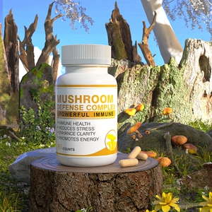 <span class=keywords><strong>Capsule</strong></span> di supplemento dell'estratto del fungo della criniera dei leoni di AHCC Reishi di vendita calda di Amazon per il supporto immunitario - Product Image 2