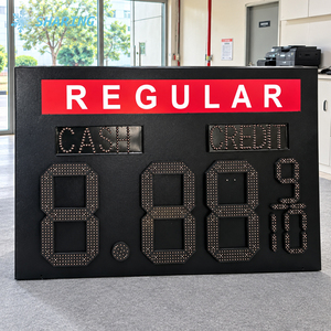 <span class=keywords><strong>Panneau</strong></span> d'affichage numérique personnalisé pour prix <span class=keywords><strong>de</strong></span> carburant LED extérieur, norme américaine, pour station-service - Product Image 4