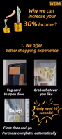 Distributeur automatique intelligent sans espèces pour aliments surgelés et glaces, pour supermarchés autoguidés, avec écran tactile 22 pouces, capacité 300-600, télécommande, en métal