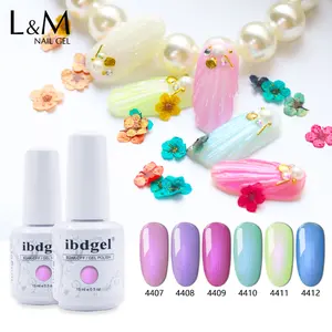 OEM/ODM ibdgel Pearl Gel gel nail polish set private label soak off gel uv polish