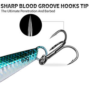 Esche da Jigging ad affondamento rapido della trota esche da 17g/21g/24g/30g/40g/60g esche dure artificiali <span class=keywords><strong>per</strong></span> <span class=keywords><strong>la</strong></span> pesca di carpe al piombo - Product Image 4