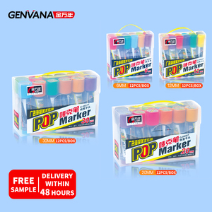 Siêu Chất Lượng Kích Thước 30Mm Pop Đánh Dấu 12 Màu Sắc Nghệ Thuật Quảng Cáo Bút Sơn Bút Pop Đánh Dấu Vĩnh Viễn - Product Image 5
