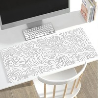Contour Monochrome Cool élégant PC tapis de souris de jeu Gamer tapis Teclado tapis de tapis ergonomique tapis de bureau pour ordinateur portable 900X400
