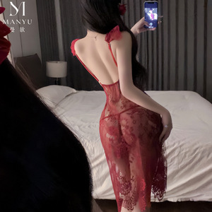 Ensemble de lingerie sexy en dentelle pour la nuit, révélateur et séduisant, pas besoin de se déshabiller, ensemble de vêtements de nuit passionnés 9426 - Product Image 3
