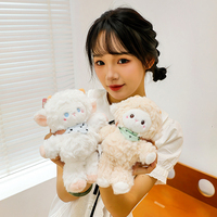 Gantungan Kunci Boneka Domba Lucu 20cm, Boneka Domba Lembut, Hiasan Tas, Gantungan Tali, Dekorasi Kunci Ransel & Meja