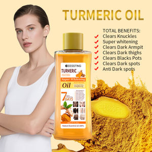 Aceite Corporal de Almendras de 200 ml, 7 Días de Efecto Hidratante, Súper Blanqueador, Aceite Esencial de Cúrcuma para Masajes Corporales - Product Image 3