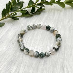 Bracelet en pierre naturelle avec perles de verre colorées, géométrie sacrée, conception professionnelle pour les grossistes, fabrication d'échantillons personnalisés - Product Image 4