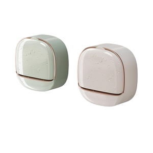 Modern Beautiful Best-selling Wall-mounted Plastic Soap Holder Luxury Foldable Soap Storage Box <b>Drain</b> Design Adhesive Buckle - Product Image 2