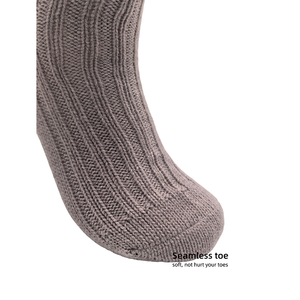 Chaussettes d'hiver douillettes en laine/nylon pour hommes et femmes, extra épaisses, avec fonction antibactérienne, logo sur la semelle/le corps de la chaussette - Product Image 6