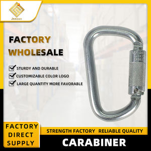 Mosquetón de Seguridad de Acero de Alta Seguridad de 45KN con Bloqueo de <span class=keywords><strong>Tres</strong></span> Etapas, Personalizado de Fábrica, para Trabajo Industrial/Aéreo - Product Image 2