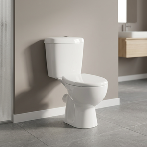 Juego de Inodoro de Cerámica de Dos Piezas Vistaar Luxury, con Tanque Oculto, Doble Descarga, Ecológico, Montado en el Suelo, para Baño de Villa - Product Image 1