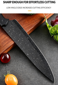 6Pcs Non Stick Kitchen <b>Knife</b> <b>Set</b> Premium Gift Box with Peeler Premium Cutlery Gift <b>Set</b> for Home Kitchen OEM Wholesale - Product Image 3