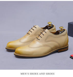 Zapatos Oxford de Cuero para Hombre, Estilo Italiano, de Lujo, Formales, con Cordones, Hechos a Mano, Antideslizantes, Transpirables, para Boda - Product Image 3