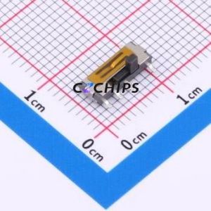 MSS23C02-H1.5 125 Slide Switch SMD Switch Double Pole Three Throw Rectangle Pin Header SMD Tab Vertical Mount - Product Image 1