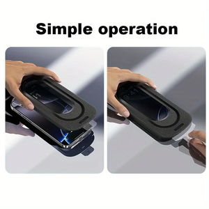 Kit d'installation facile, protection d'écran en verre trempé anti-rayures 9H, film protecteur pour iPhone 12 13 14 15 16 17 Pro Max - Product Image 3