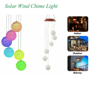 Campanas de Viento Solares LED RGB, Lámpara Nocturna para Patio con Bolas de Colores RGB, IP65, Decoración de Jardín, Campana de Viento, Iluminación de Paisaje para Exteriores - Product Image 6