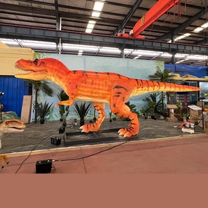 Modèle de T-Rex géant lumineux de 8 mètres, réaliste et animatronique, pour parc à thème sur les dinosaures, bar et restaurant immersif - Product Image 3
