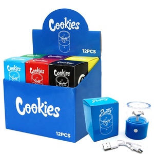 Rechargeable Plastic dry herb automatic Electric herb grinder battery operated electric dry herb cookie grain tobacco grinder