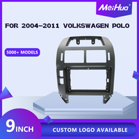 Cadre d'autoradio Meihua 9 pouces pour VW POLO 2004-2011, électronique automobile, autoradio stéréo, accessoire intérieur de véhicule